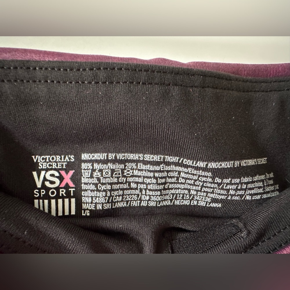 NWOT Victoria’s Secret SPORT legging tight size L - Picture 2 of 3